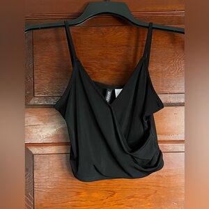 H&M DIVIDED Black Camisole Crop Top